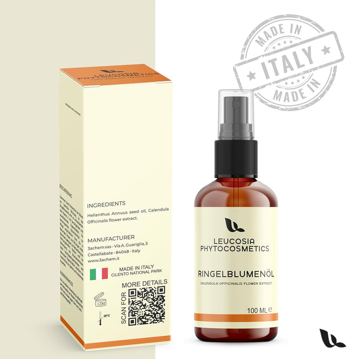 Ringelblumenöl, 100 ml, Calendula Essenz & Calendula Öl, Regenerierend für Empfindliche Haut, Pflege