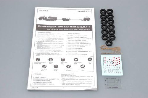 Trumpeter 9580208072753 7275 Modellbausatz Sd.Kfz.9(18t)Half-Track