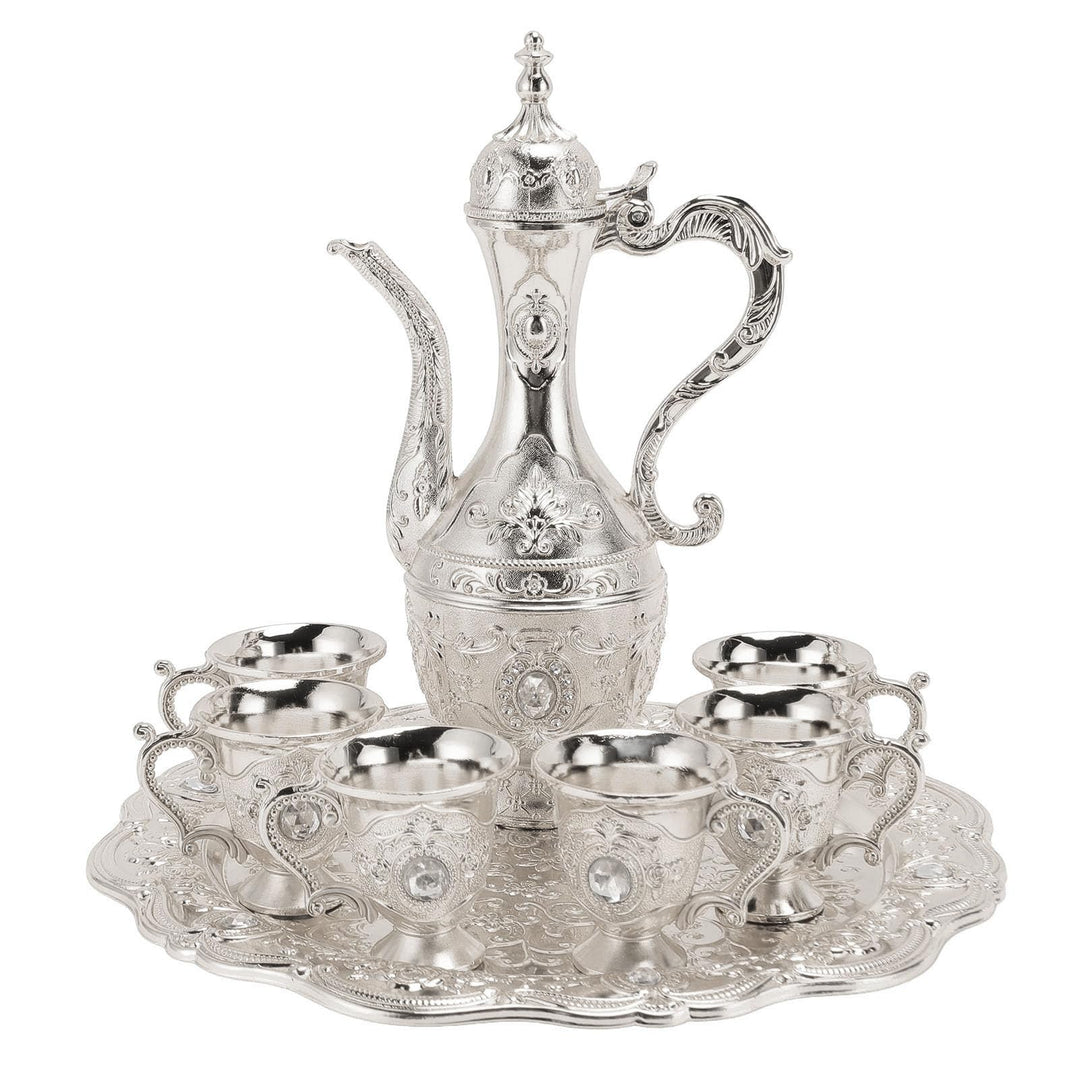 Türkisches Vintage-Kaffeekannen-Set, Retro-Kaffee-Tee-Servierset, Europäischer Stil Weinglas-Topf-Se