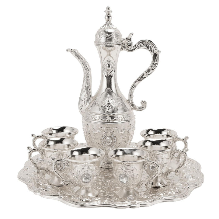 Türkisches Vintage-Kaffeekannen-Set, Retro-Kaffee-Tee-Servierset, Europäischer Stil Weinglas-Topf-Se