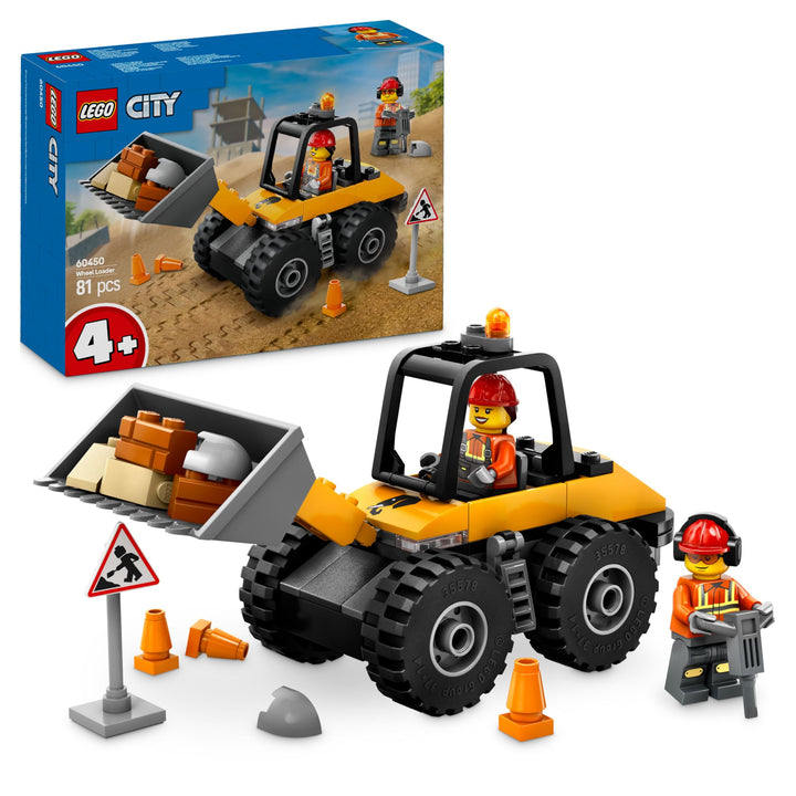 LEGO City Radlader - Spielzeugbagger für Kleinkinder, Mädchen und Jungen ab 4 Jahren - Fahrzeug Spie