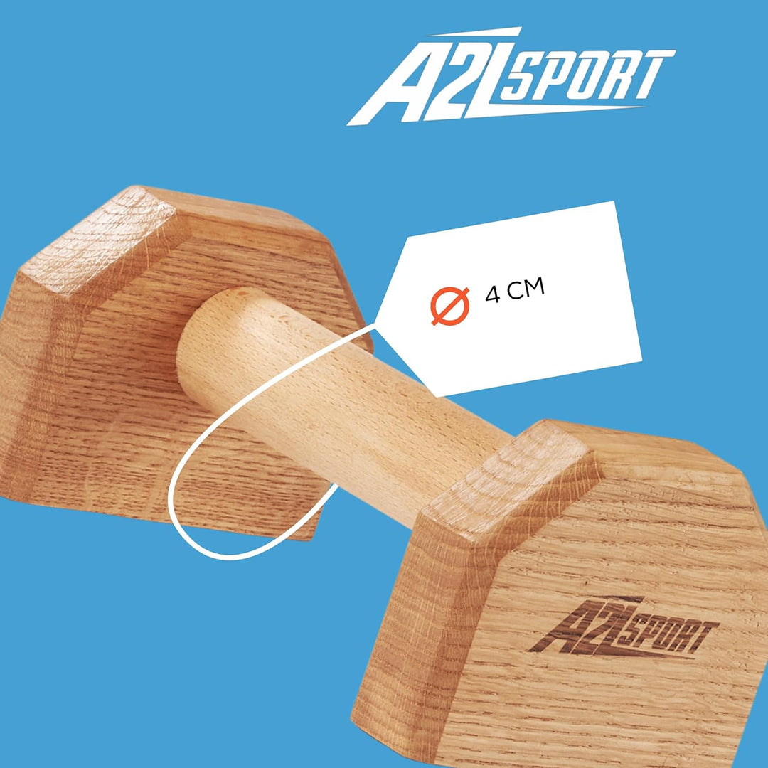 Liegestützgriffe Holz Handstand Griffe - Rutschfeste Parallettes Calisthenics Griffe Liegestütze - P