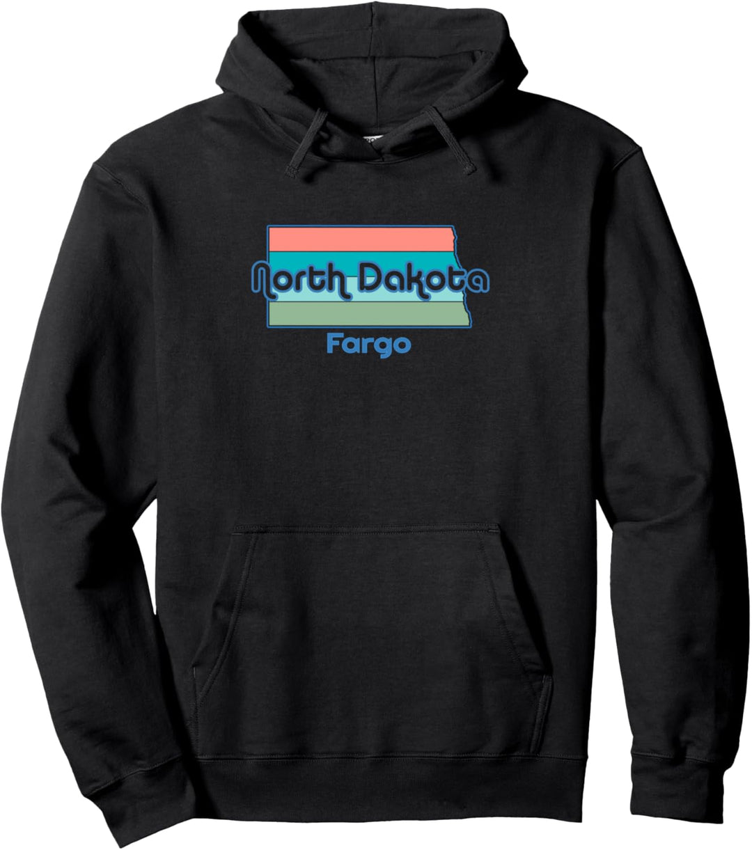 70er Jahre Retro North Dakotan Home Souvenir Fargo North Pullover Hoodie