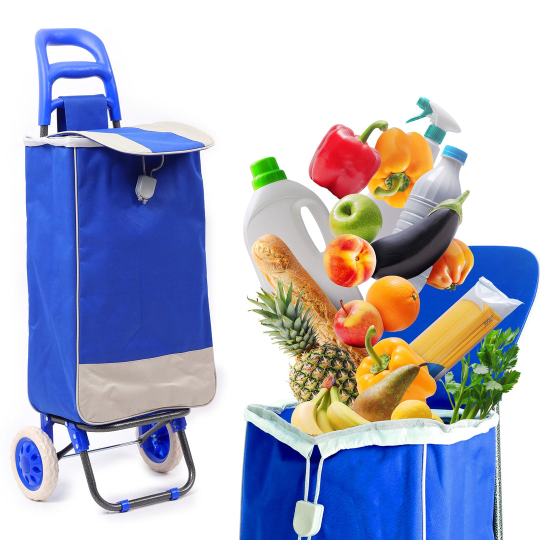 40Liter Wasserabweisender Trolley Einkaufstrolley Klappbar, Shopping Trolley, Einkaufswagen Faltbar,