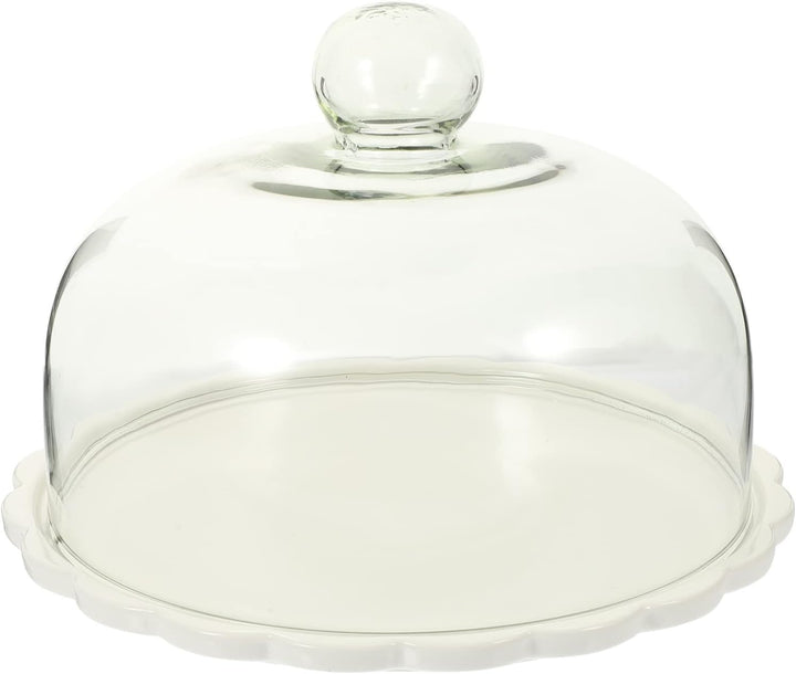 Cabilock 1 Satz Kuchenglasabdeckung Tortenteller Mit Glocke Teller Mit Haube Glas Überdachte Tortenp