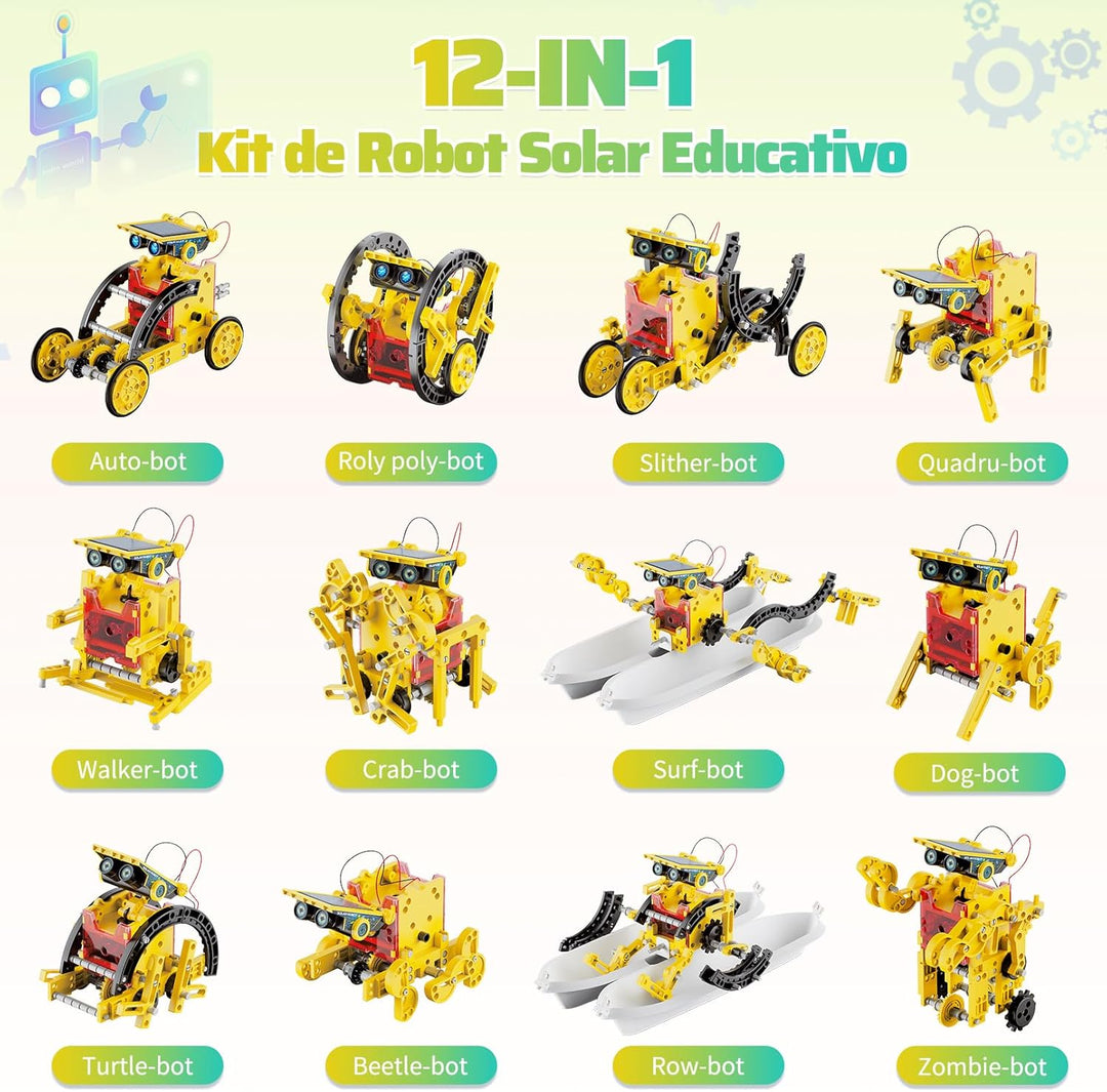 Hot Bee Solar Roboter Kinder, Experimente für Kinder ab 6-10, Geschenk Junge 8 9 10 11 12 Jahre, Spi