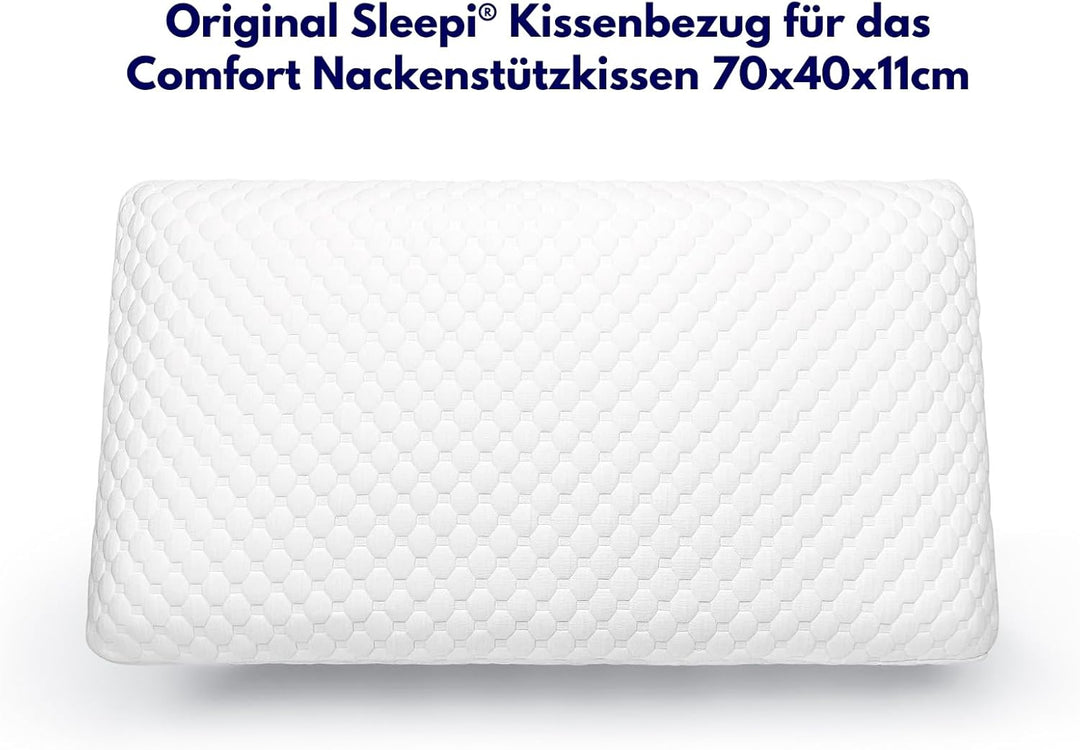 sleepi® Comfort | Original Kissenbezug S (70 x 40 x 11cm) - Ersatz-Kissenbezug für Nackenstützkissen