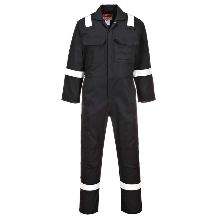 Portwest Bizweld Iona FR Overall, Grösse: XXXL, Farbe: Schwarz, BIZ5BKRXXXL