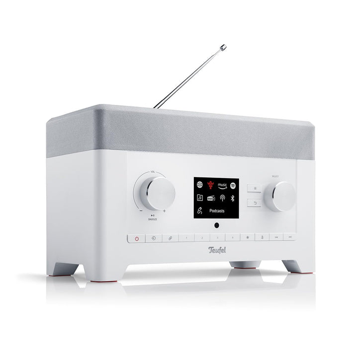 Teufel Radio 3SIXTY DAB+ Internet Radio Stereo Lautsprecher Musik 360-Grad-Sound Dank Dynamore Bluet
