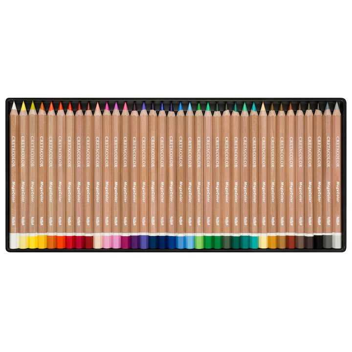 Cretacolor MegaColor sortiert, 36er-MET 36 Stück (1er Pack), 36 Stück (1er Pack)