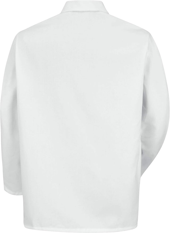Red Kap Herren Kurzer Metzgermantel mit Greifer Vorne Gripper Front Kurzmantel M Weiss, M Weiss