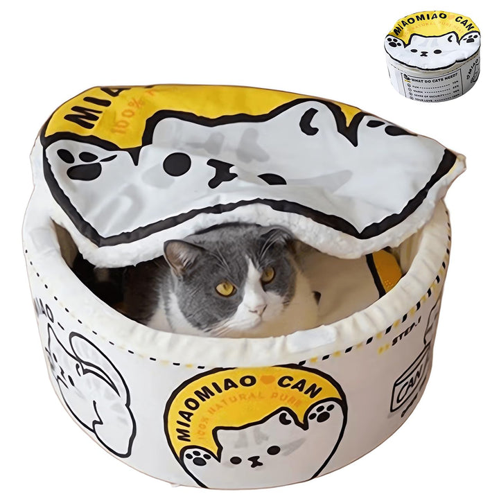 Katzenhöhle, Katzenbetten, Kuschelhöhle für Kätzchen, Bequemer Schlafplatz für Katzen Welpen, Plüsch