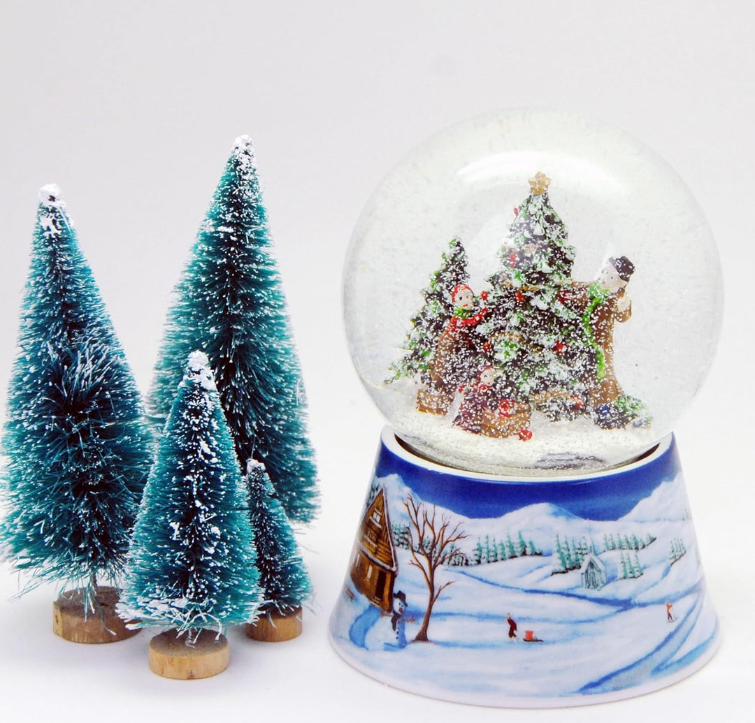 Weihnachten Schneekugel Weihnachtsbaum mit Geschenken, 140 mm hoch- 20141 Spieluhr