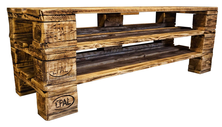 daves redesign Schuhregal Holz Vintage aus Paletten/Schuhschrank aus Europaletten/Ablage/Garderobe V