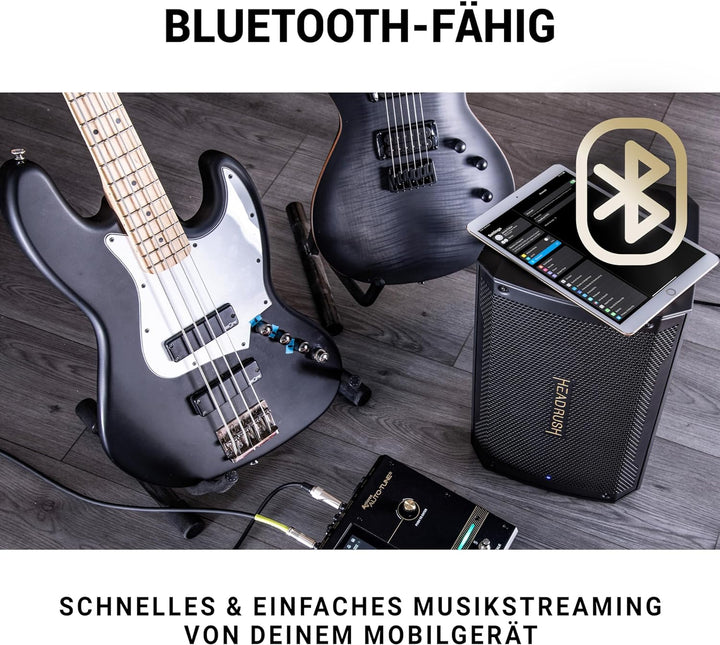 Headrush FRFR108 MKII - 2000W E Gitarre &amp; Bass Amp, 8" Fullrange linearer Frequenzgang Bluetooth-Lau
