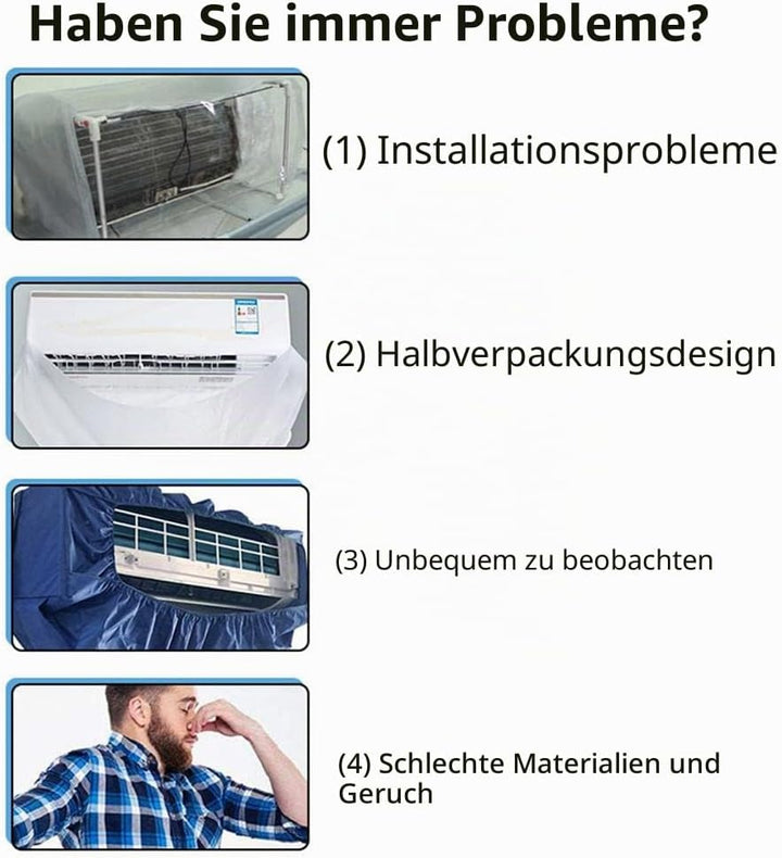 Wandmontierte Split-Klimaanlage Reinigungstasche universal, universal