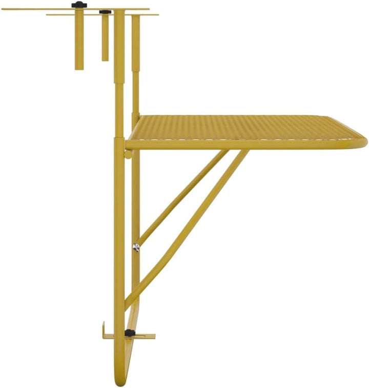 Bussandri Exclusive - Balkontisch Golden 60x40 cm Stahl