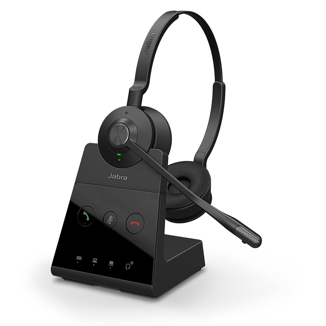 Jabra Engage 65 SE Schnurloses Stereo-Headset für professionelle Anrufe, DECT-Sicherheit, 13-Stunden