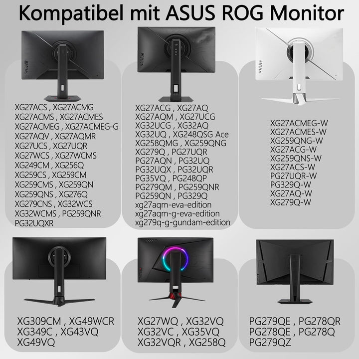 VG27AQ3A VESA-Halterungsadapter kompatibel mit ASUS ROG,ProArt,TUF Gaming-Monitoren(passend für VG27
