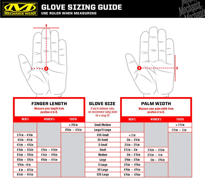 Mechanix Wear Mechanix Herren M-pact® 3 cover handsker (Lille, fuldt sort) Hochleistungs Kampfhandsc