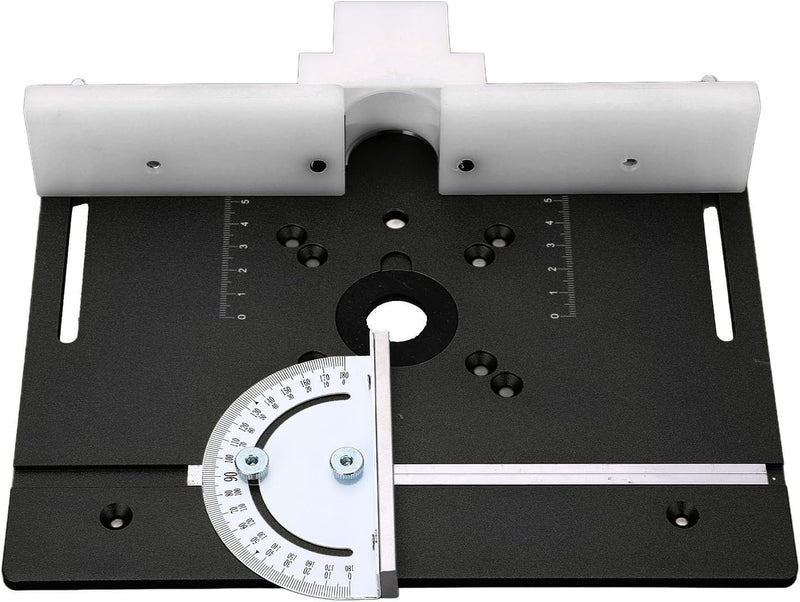 Oberfräsen-Hebesystem, Vollständiges Installationsset, Aluminium-Holzbearbeitungseinsatz-Grundplatte