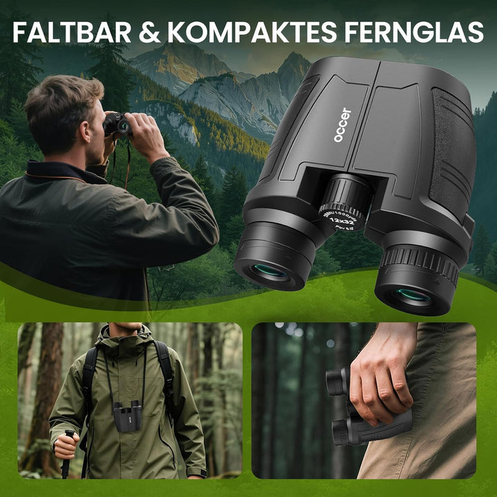 12x32 Fernglas Erwachsene High Definition - occer Kompaktes Fernglas für Kinder- Klare Ferngläser Fa
