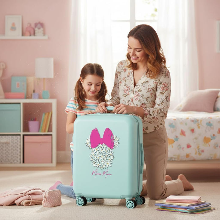 Disney Minnie Teen Kabinentrolley, blau, 38 x 55 x 20 cm, starr, ABS-Kombinationsverschluss, 35 l, 2