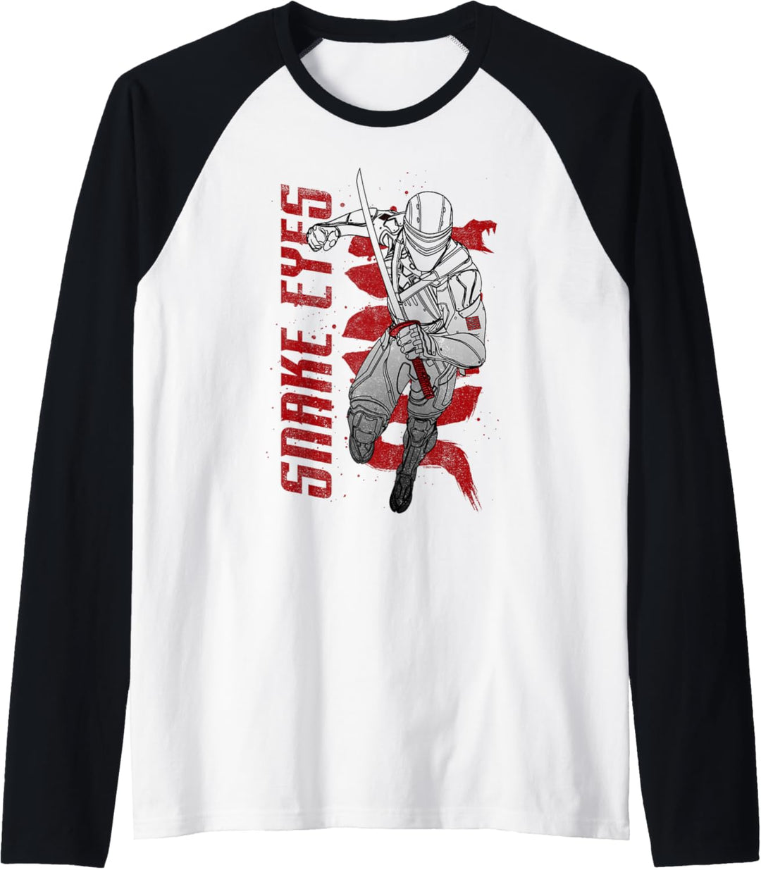 Snake Eyes Line Art Snake Raglan