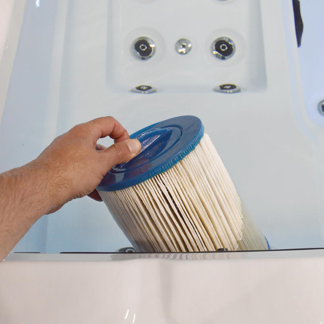 Estelle Filter Reinigungssystem für Whirlpoolfilter und Filterkartuschen bei Outdoor Whirlpool, Jacu