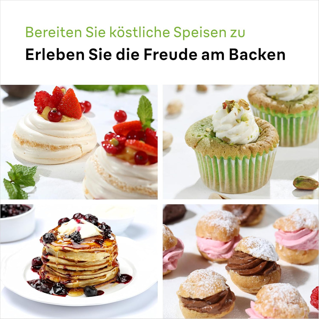 Braun Household MultiMix 1 HM 1100 WH Handmixer - Handrührgerät mit 4 Geschwindigkeitsstufen plus Tu