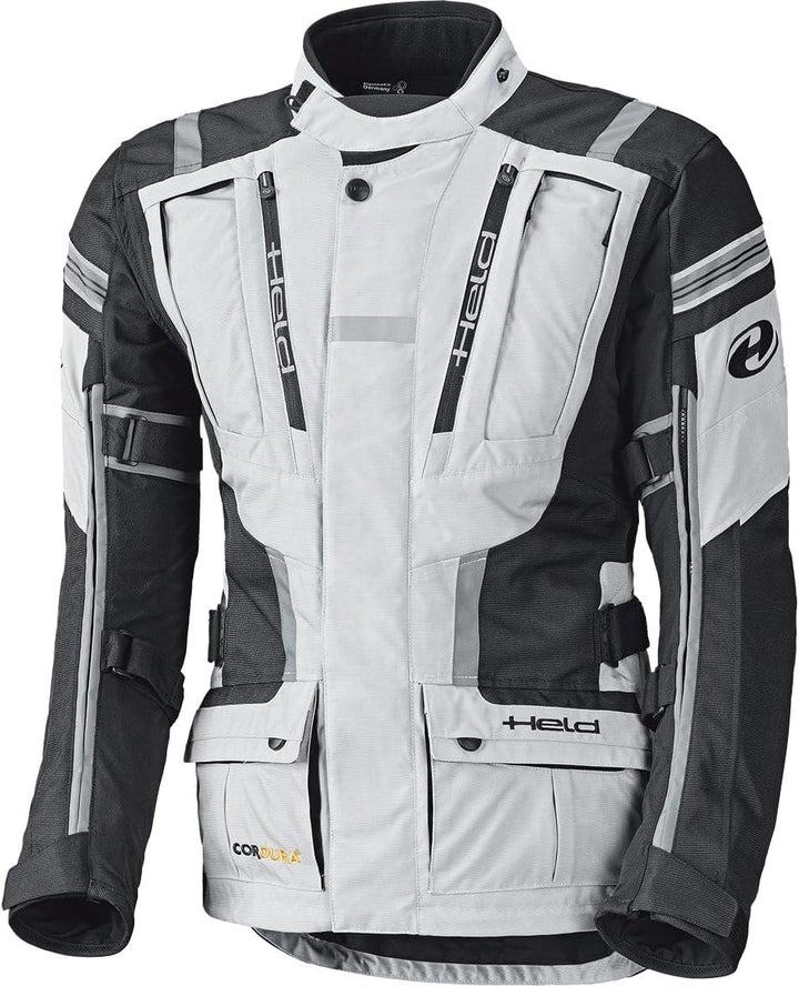 Held Motorradjacke mit Protektoren Motorrad Jacke Hakuna II Damen Textiljacke grau/schwarz S, Tourer