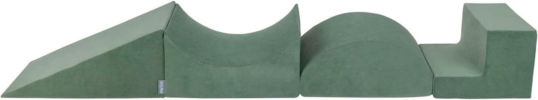 KiddyMoon Spielplatz Velvet Aus Schaumstoff Für Babys Spielbad Hindernisläufen, kopfteil/Rampe/Zwick