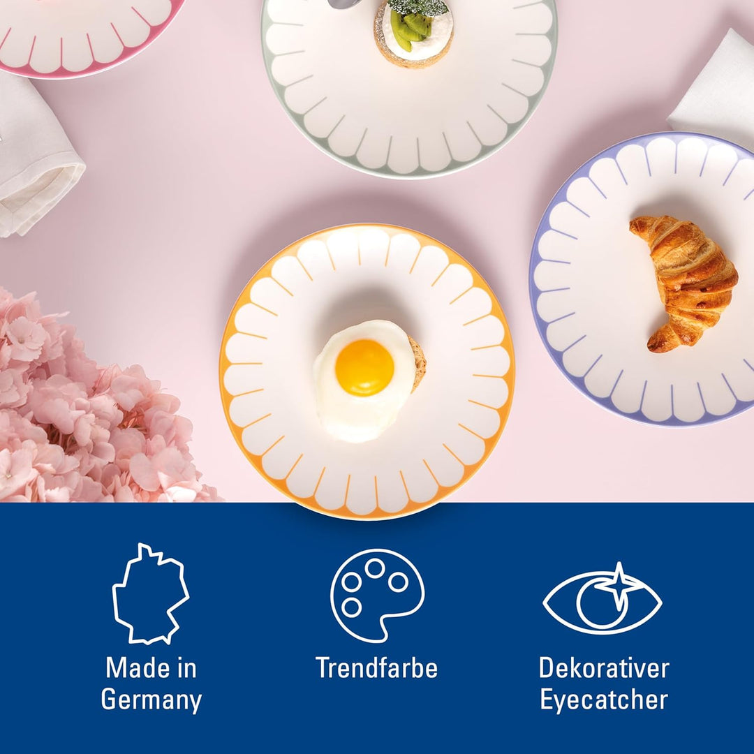 Villeroy &amp; Boch - Fleur soleil Frühstücksteller Gelb, Spülmaschinenfest, Mikrowellensicher, Dessertt
