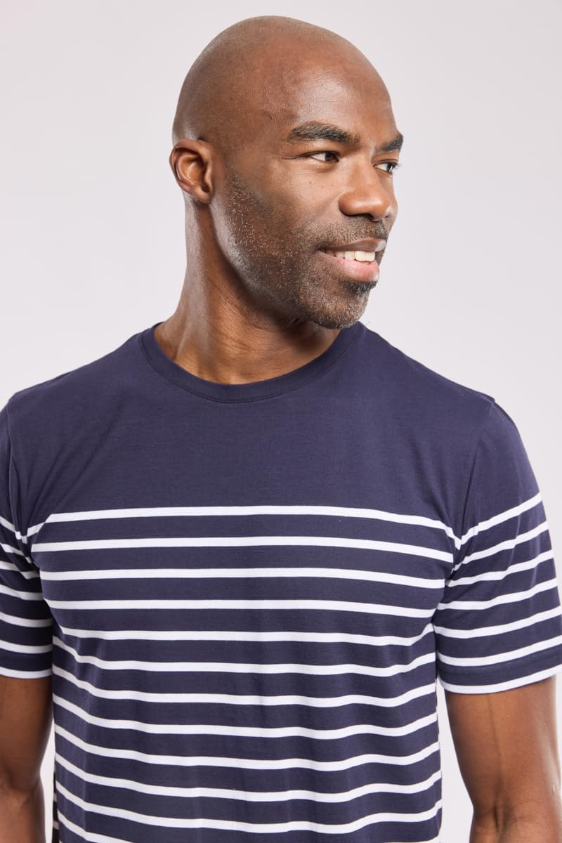 Armor Lux Herren Marinière Etel Héritage Homme T-Shirt S Mehrfarbig (600 Navire/Blanc 600), S Mehrfa