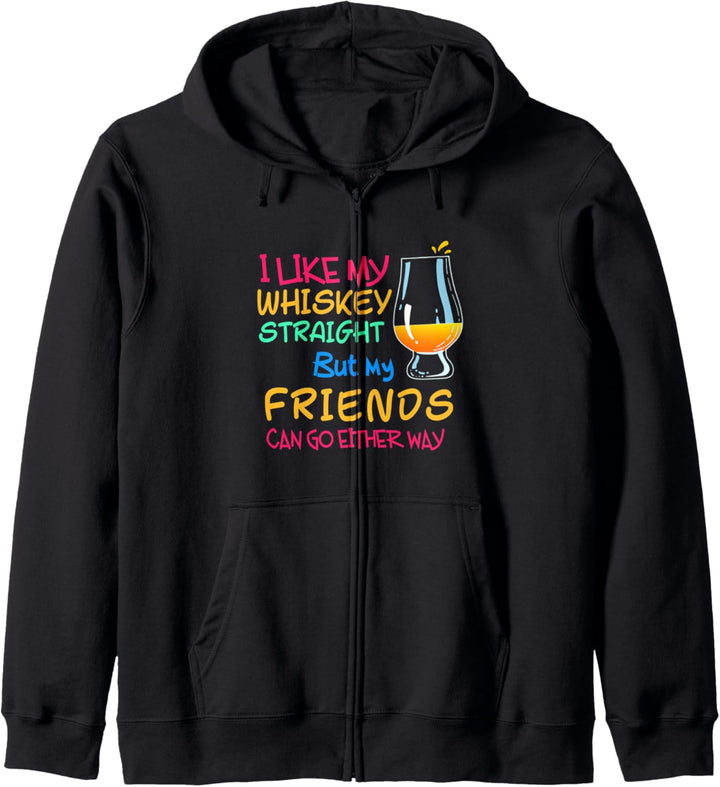 Whisky Geschenk Ich mag meinen Whisky Straight Kapuzenjacke