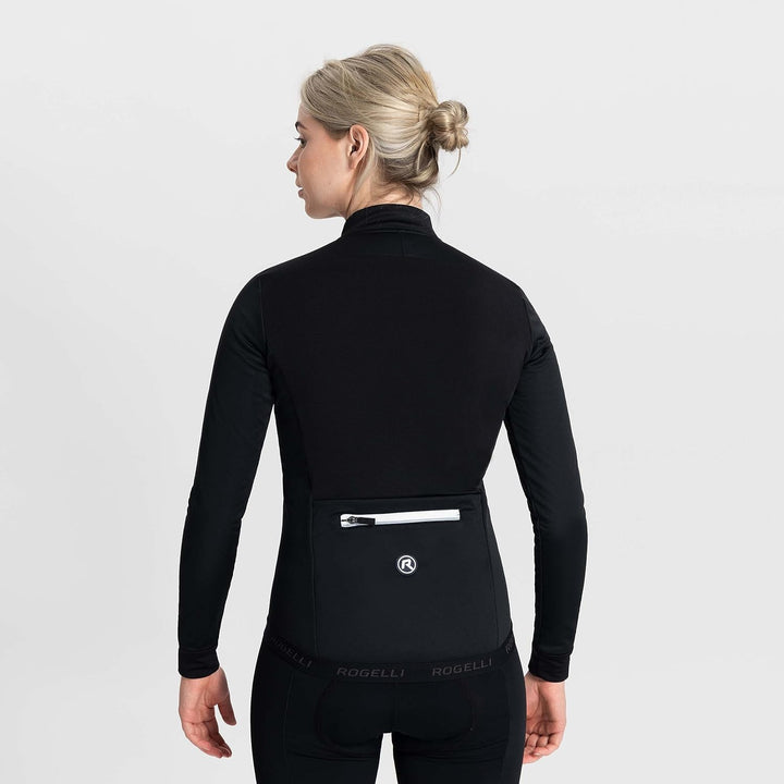 Rogelli Pesara Fahrradjacke Damen - Atmungsaktiv, Wasserabweisend und Winddicht - Radjacke - Schwarz