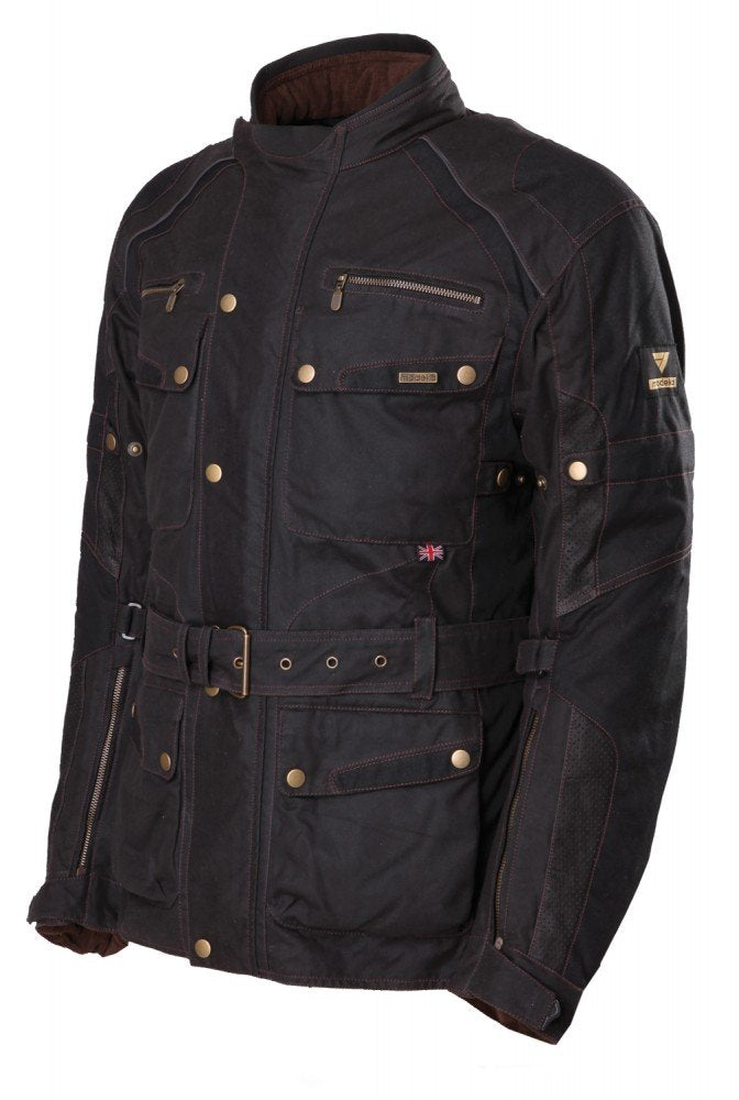Modeka Glasgow Wachsjacke (Black,5XL)