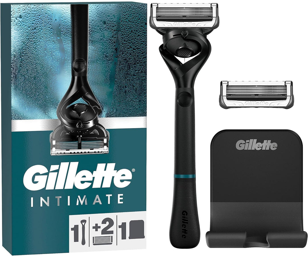 Gillette Intimate Rasierapparat mit 2 Klingen & Intimate Intimpflege Anti-Scheuer-Stick Bundle mit A