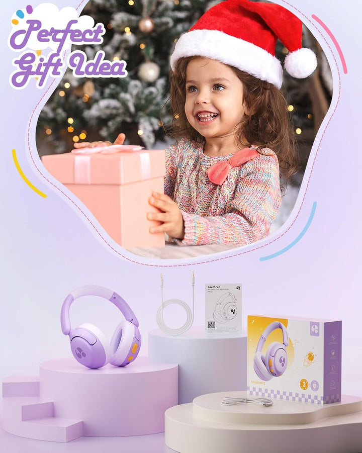 Bluetooth Kopfhörer Kinder, 85dBA Sicheres Volumen, Bluetooth 5.4, BPA Frei/CPC Zertifiziert, 75 Std