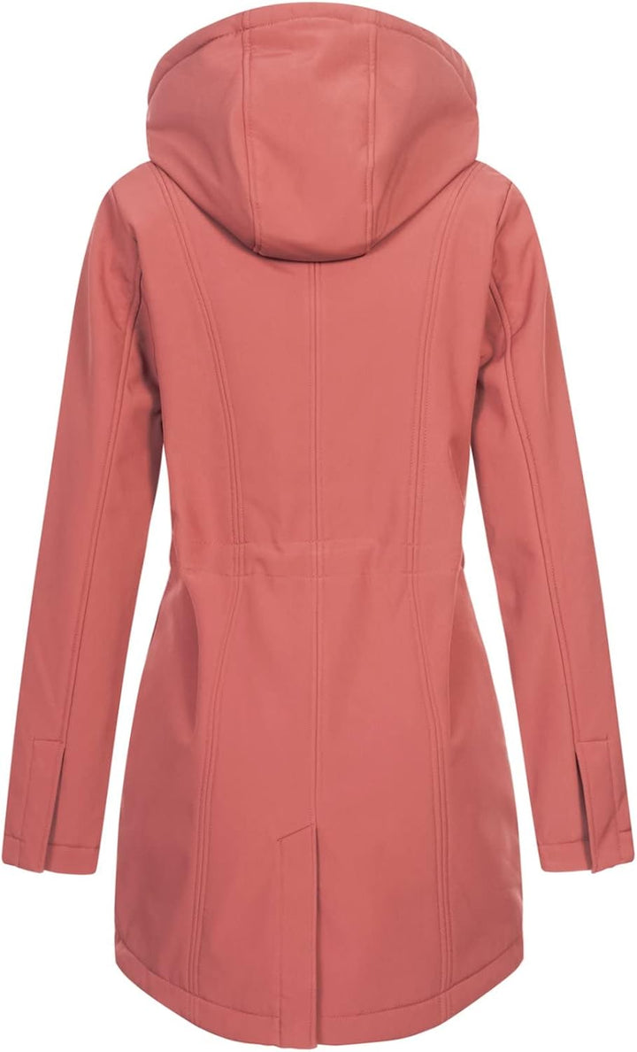 Top Fuel Fashion Damen Softshelljacke Kurzmantel Ivana L Altrosa (Rosé), L Altrosa (Rosé)