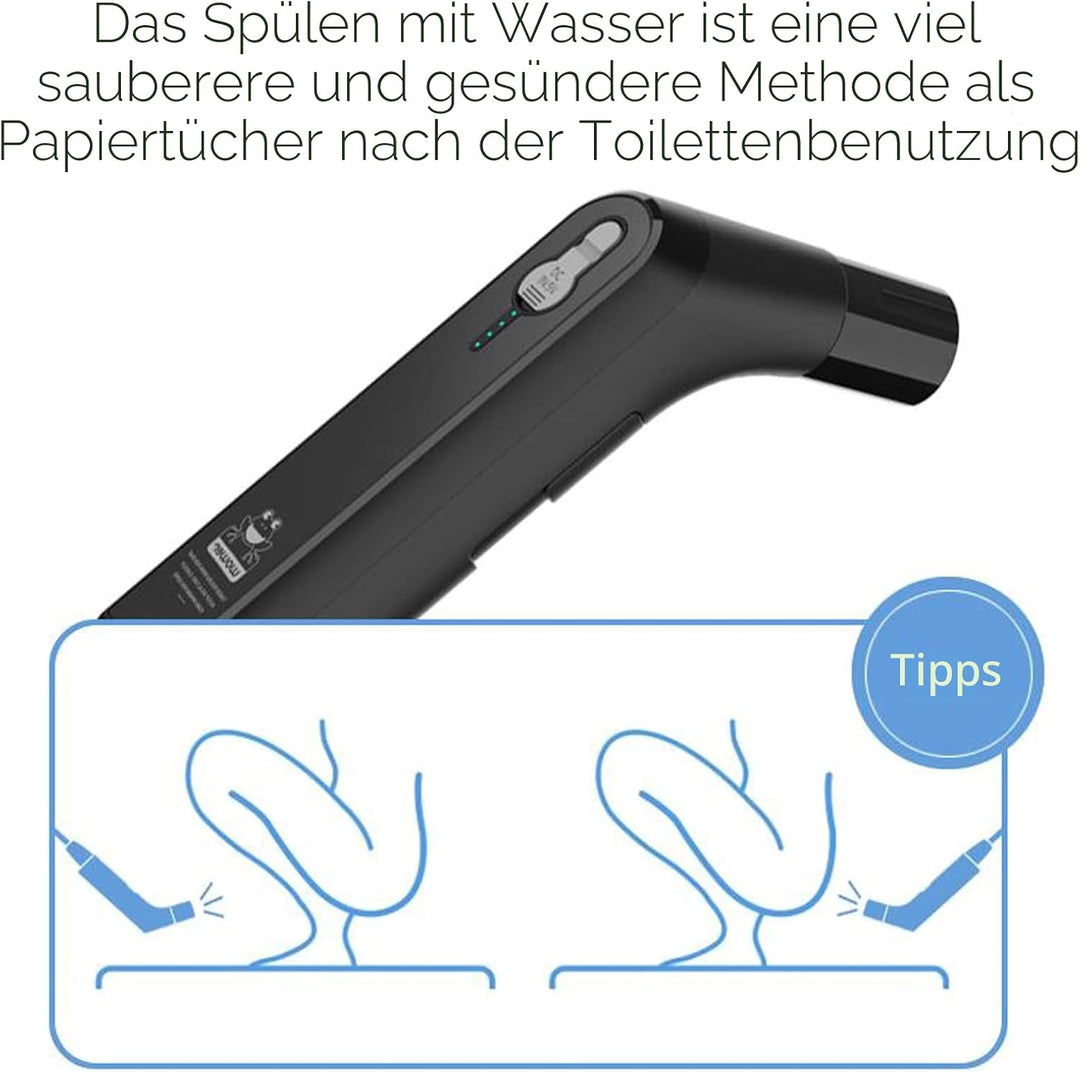 Elektrisches Bidet-Reise-Bidet, tragbarer Strahl für Toilette, Badezimmer und Outdoor-Wandern, musli