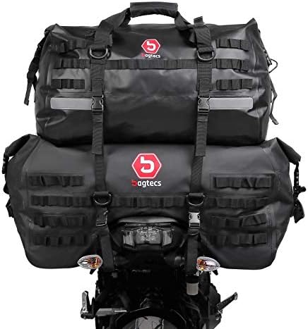 Motorrad Hecktasche Set Bagtecs SX70 + XB50 Volumen 120 L Dry Bag Wasserdicht