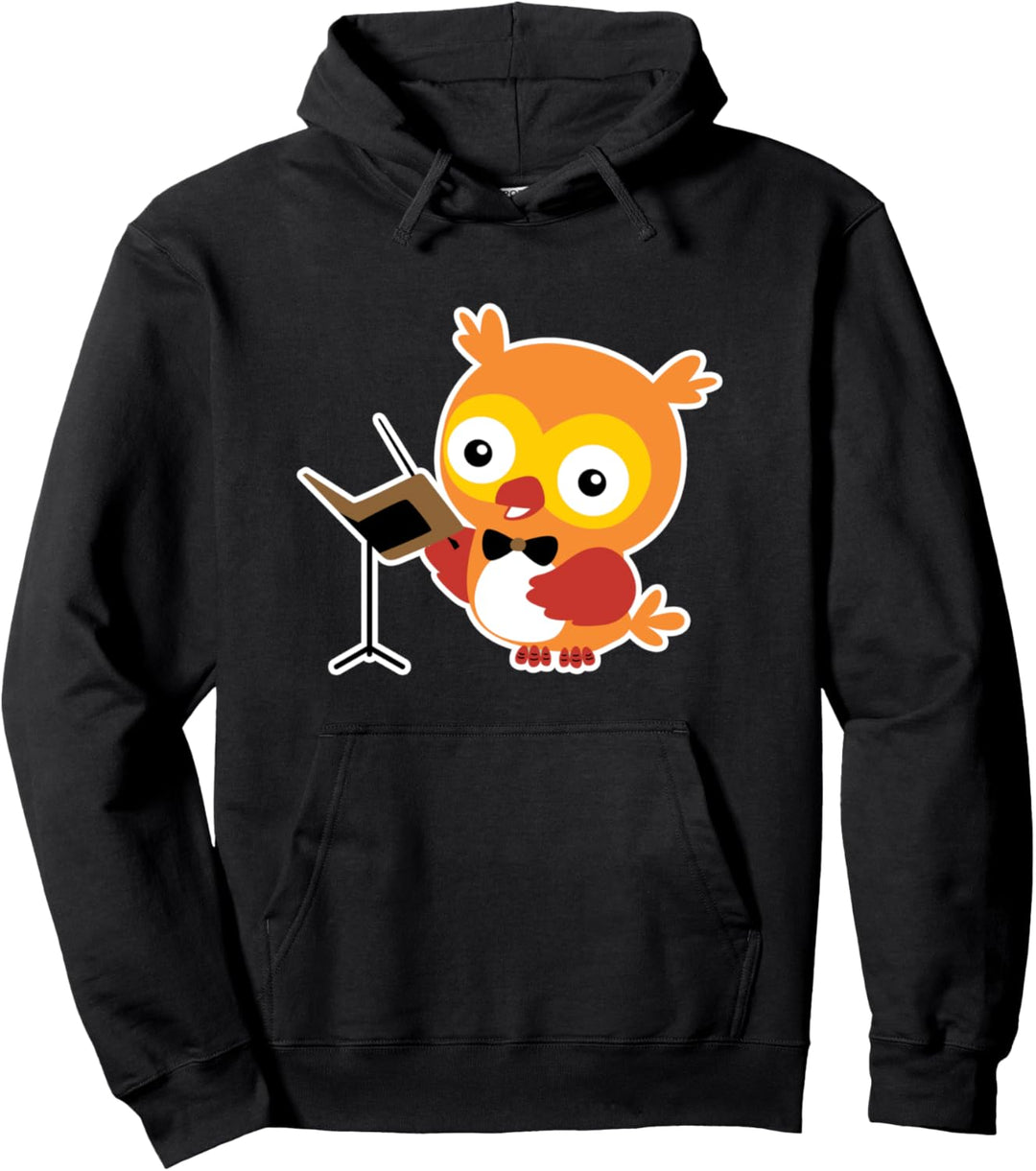 Dirigent Dirigieren Eule Vogel Orchester Musik Geschenk Pullover Hoodie