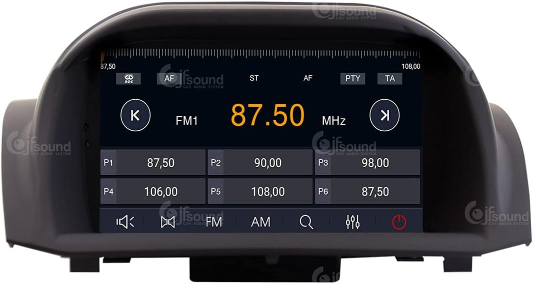Personalisiertes Autoradio für Ford Fiesta 2013-16 Android GPS Bluetooth WiFi USB DAB+ Touchscreen 7