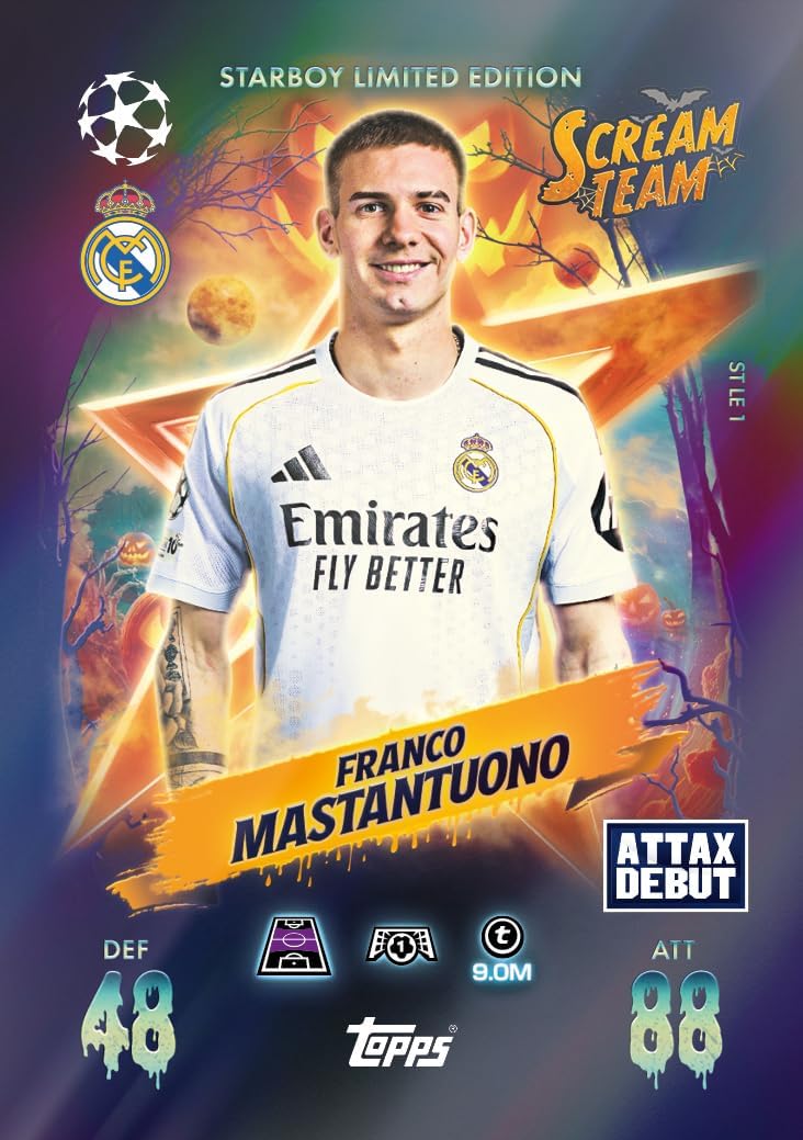 Topps UCC Match Attax 2025/26 - Update Eco Pack #1 - Scream Team - enthält 41 Karten, darunter 16 Ex