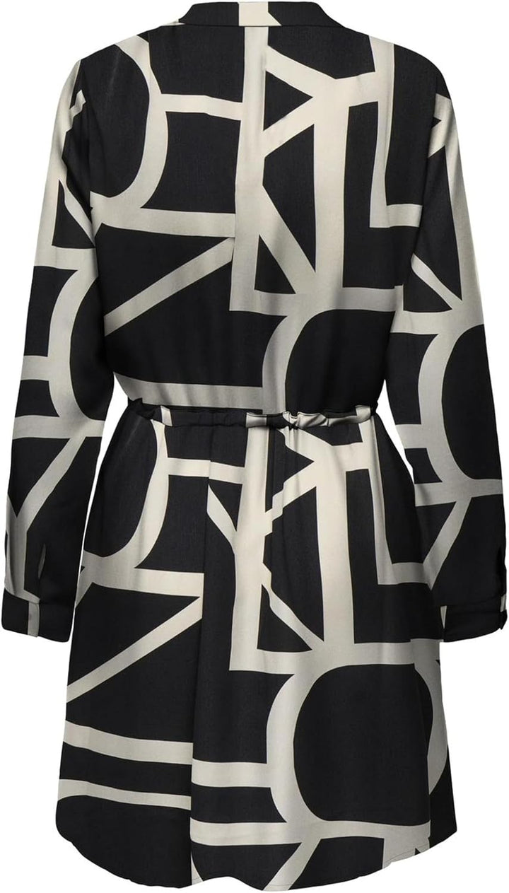 ONLY Damen Onlcory L/S V-Neck Tunic WVN Noos Tunika XXS Black/Aop:sarah Ditsy Flower, XXS Black/Aop: