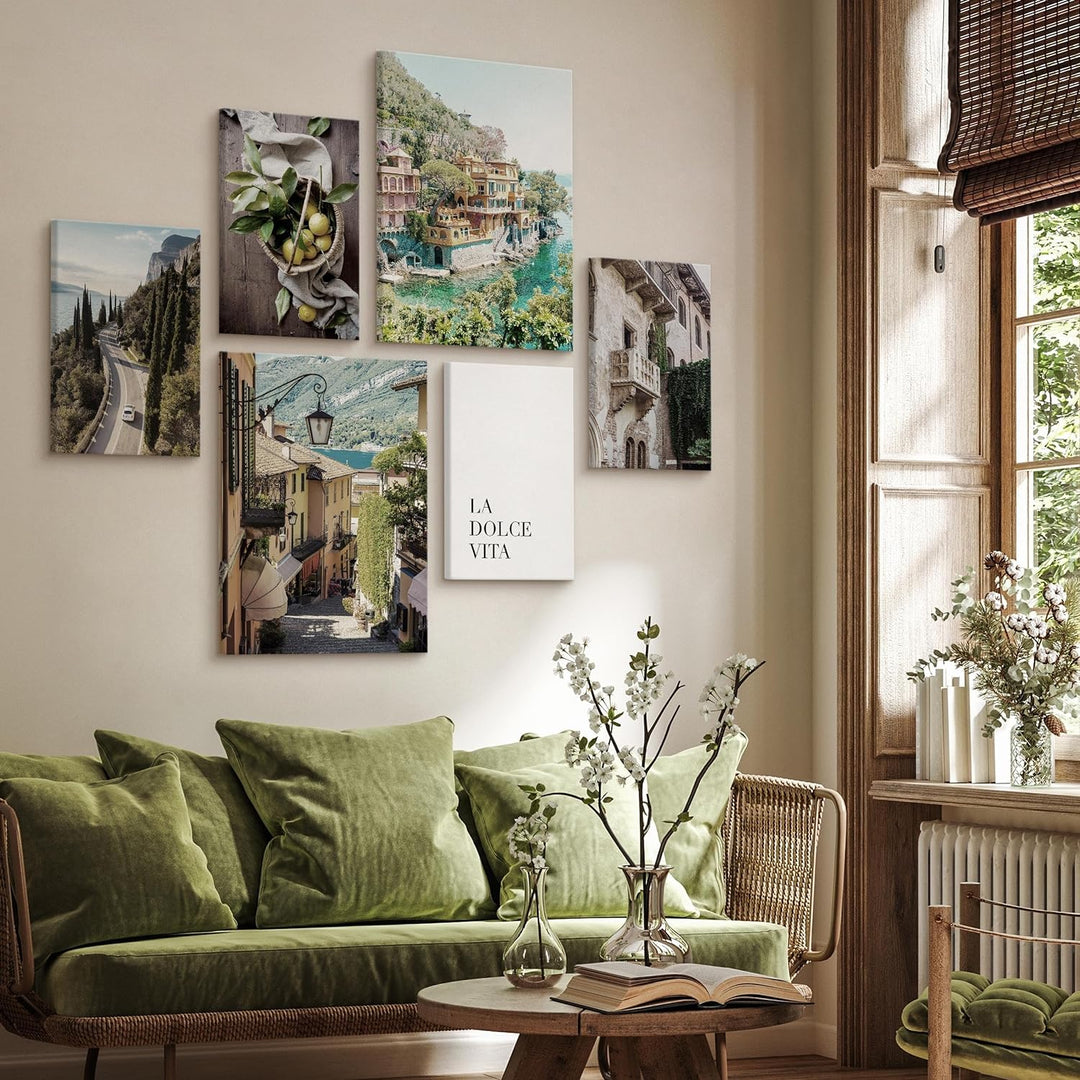 Muralo - Wandbilder Set - Leinwand Bilder Set Aufhängefertig - Bilder für Wohnzimmer Schlafzimmer -