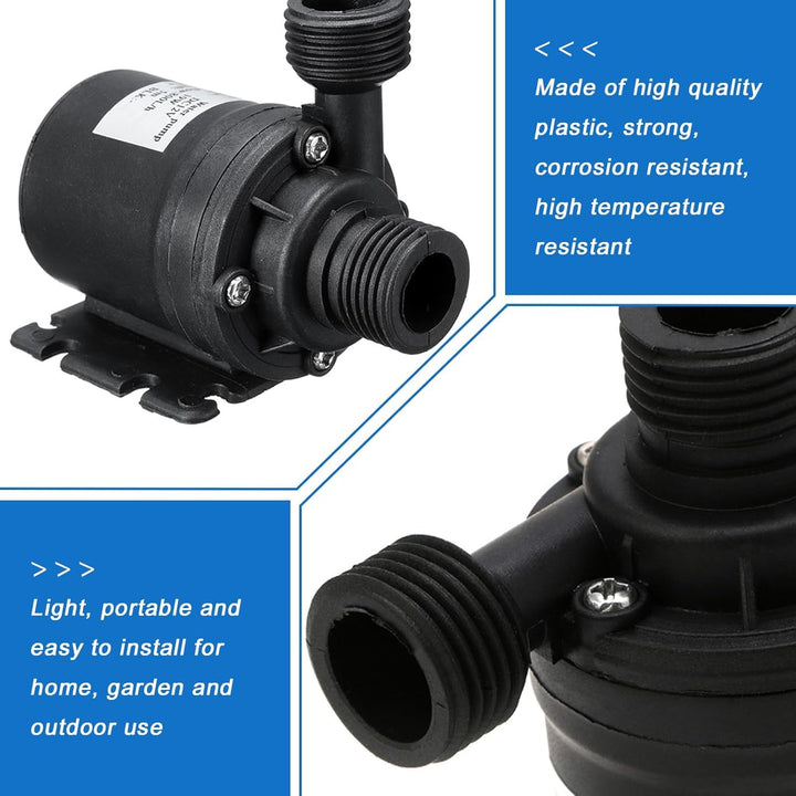12v Bürstenlose Tauchwasserpumpe, Keramik Pumpenkern, 800L/H 5M | Mini Tauchwasserpumpe, DC 12V Bürs