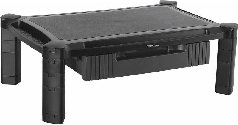 StarTech.com Monitor Ständer mit Schublade - Höhenverstellbar - Gross: 50cm - Computer Monitorstände