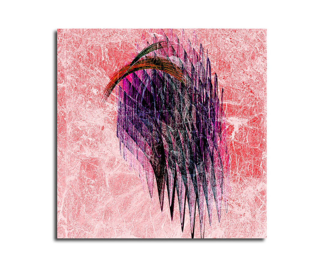 Paul Sinus Art Bild auf Leinwand Abstrakt349_60x60cm Abstraktes Bild - Perfekte Fassade - quadratisc